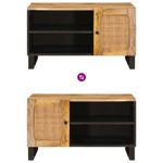 Casa si Gradina - Mobilier - Dulapuri si sifoniere - Dulapuri - Cabinet TV cu usa Maro 80 x 31,5 x 46 cm Lemn de mango solid - Infinity.ro
