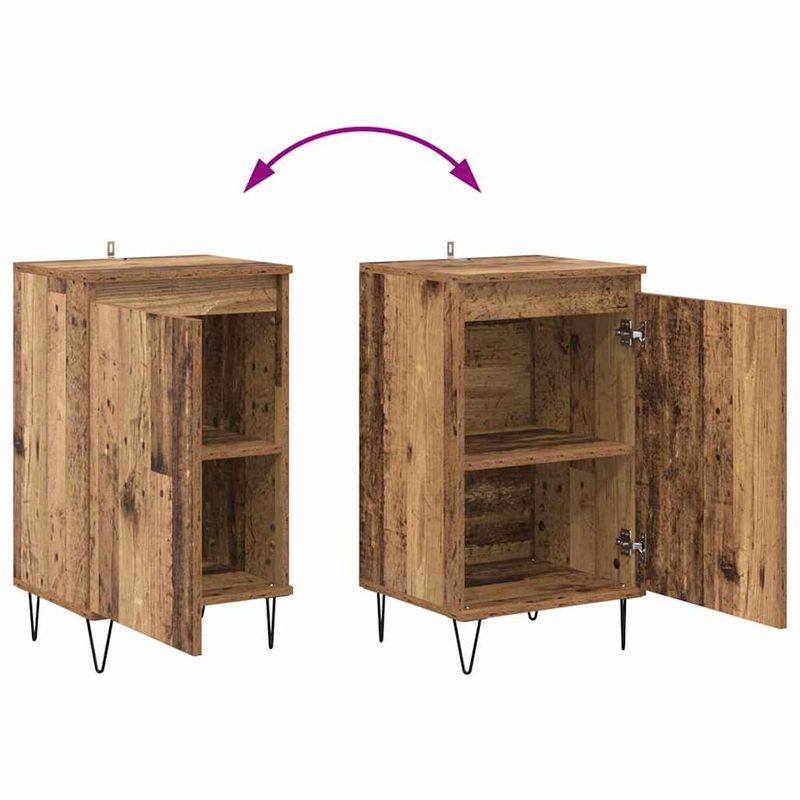 Casa si Gradina - Mobilier - Comode si corpuri - Comode - Bufet Pe perete Lemn vechi 40 x 35 x 70 cm Lemn compozit - Infinity.ro