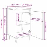 Casa si Gradina - Mobilier - Comode si corpuri - Comode - Bufet Pe perete Lemn vechi 40 x 35 x 70 cm Lemn compozit - Infinity.ro