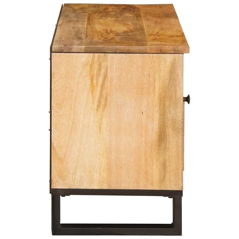 Casa si Gradina - Mobilier - Comode si corpuri - Comode - Cabinet TV cu raft Maro 100 x 33,5 x 46 cm Lemn de mango solid - Infinity.ro