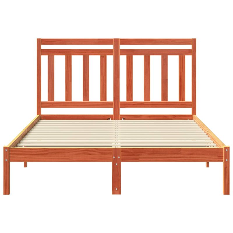 Casa si Gradina - Mobilier - Paturi si accesorii - Paturi - Cadru de pat 2 pcs Maroniu cerat 150 x 200 cm Lemn de pin masiv - Infinity.ro