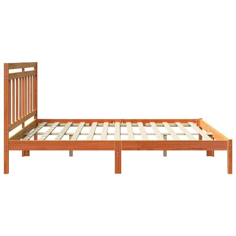Casa si Gradina - Mobilier - Paturi si accesorii - Paturi - Cadru de pat 2 pcs Maroniu cerat 180 x 200 cm Lemn de pin masiv - Infinity.ro