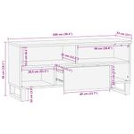 Casa si Gradina - Mobilier - Comode si corpuri - Comode - Cabinet TV cu raft Maro 100 x 33,5 x 46 cm Lemn de mango solid - Infinity.ro