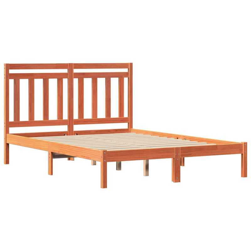 Casa si Gradina - Mobilier - Paturi si accesorii - Paturi - Cadru de pat 2 pcs Maroniu cerat 140 x 200 cm Lemn de pin masiv - Infinity.ro