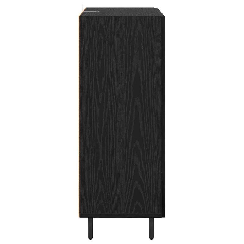 Casa si Gradina - Mobilier - Comode si corpuri - Comode - Bufet Stejar Negru 69,5 x 34 x 90 cm Lemn compozit - Infinity.ro