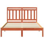 Casa si Gradina - Mobilier - Paturi si accesorii - Paturi - Cadru de pat 2 pcs Maroniu cerat 140 x 200 cm Lemn de pin masiv - Infinity.ro