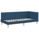 Casa si Gradina - Mobilier - Paturi si accesorii - Paturi - Cadru de pat coltar cu saltea Altele 2 pcs albastru tesatura - Infinity.ro