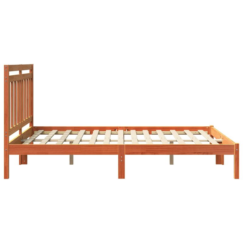 Casa si Gradina - Mobilier - Paturi si accesorii - Paturi - Cadru de pat 2 pcs Maroniu cerat 140 x 200 cm Lemn de pin masiv - Infinity.ro