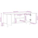 Casa si Gradina - Mobilier - Comode si corpuri - Comode - Cabinet TV cu raft Finisaj Acacia Maro 105 x 33,5 x 46 cm - Infinity.ro