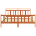 Casa si Gradina - Mobilier - Paturi si accesorii - Paturi - Cadru de pat 2 pcs Maroniu cerat 180 x 200 cm Lemn de pin masiv - Infinity.ro