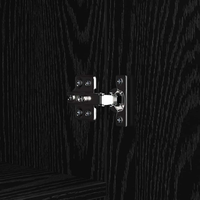 Casa si Gradina - Mobilier - Comode si corpuri - Comode - Bufet Stejar Negru 69,5 x 34 x 90 cm Lemn compozit - Infinity.ro