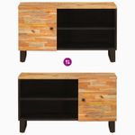 Casa si Gradina - Mobilier - Comode si corpuri - Comode - Cabinet TV cu raft Maro 80 x 31,5 x 46 cm Lemn de mango solid - Infinity.ro