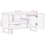 Casa si Gradina - Mobilier - Comode si corpuri - Comode - Cabinet TV cu raft Maro 80 x 31,5 x 46 cm Lemn de mango solid - Infinity.ro