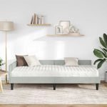 Casa si Gradina - Mobilier - Paturi si accesorii - Paturi - Cadru de pat coltar cu saltea Altele 2 pcs Gri deschis Catifea - Infinity.ro