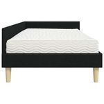 Casa si Gradina - Mobilier - Paturi si accesorii - Paturi - Cadru de pat coltar cu saltea Altele 2 pcs Verde tesatura - Infinity.ro