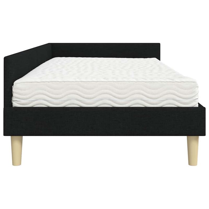 Casa si Gradina - Mobilier - Paturi si accesorii - Paturi - Cadru de pat coltar cu saltea Altele 2 pcs Verde tesatura - Infinity.ro