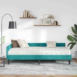 Casa si Gradina - Mobilier - Paturi si accesorii - Paturi - Cadru de pat coltar cu saltea Altele 2 pcs Turcoaz Catifea - Infinity.ro