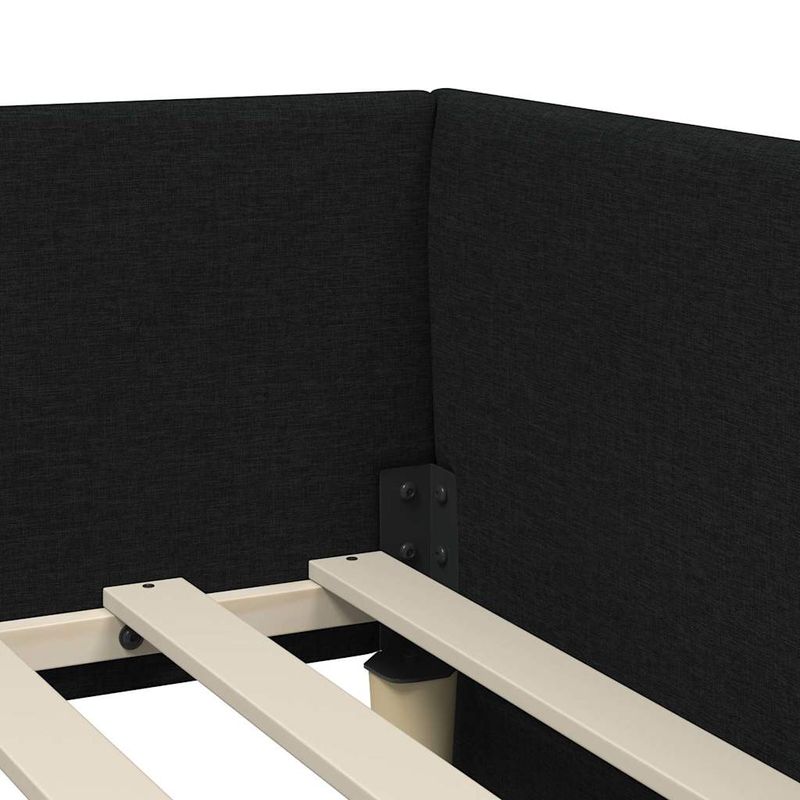 Casa si Gradina - Mobilier - Paturi si accesorii - Paturi - Cadru de pat coltar cu saltea Altele 2 pcs Verde tesatura - Infinity.ro