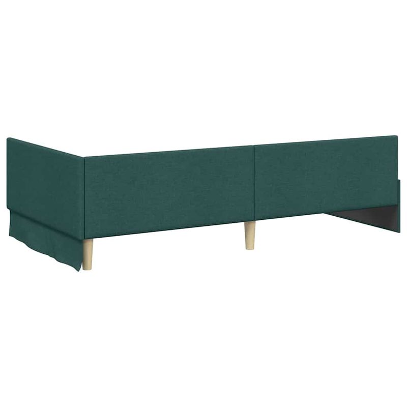 Casa si Gradina - Mobilier - Paturi si accesorii - Paturi - Cadru de pat coltar cu saltea Altele 2 pcs Verde tesatura - Infinity.ro