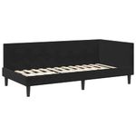 Casa si Gradina - Mobilier - Paturi si accesorii - Paturi - Cadru de pat coltar cu saltea Altele Manual 2 pcs Negru Catifea - Infinity.ro