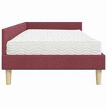 Casa si Gradina - Mobilier - Paturi si accesorii - Paturi - Cadru de pat coltar cu saltea Altele Manual 2 pcs Gri tesatura - Infinity.ro