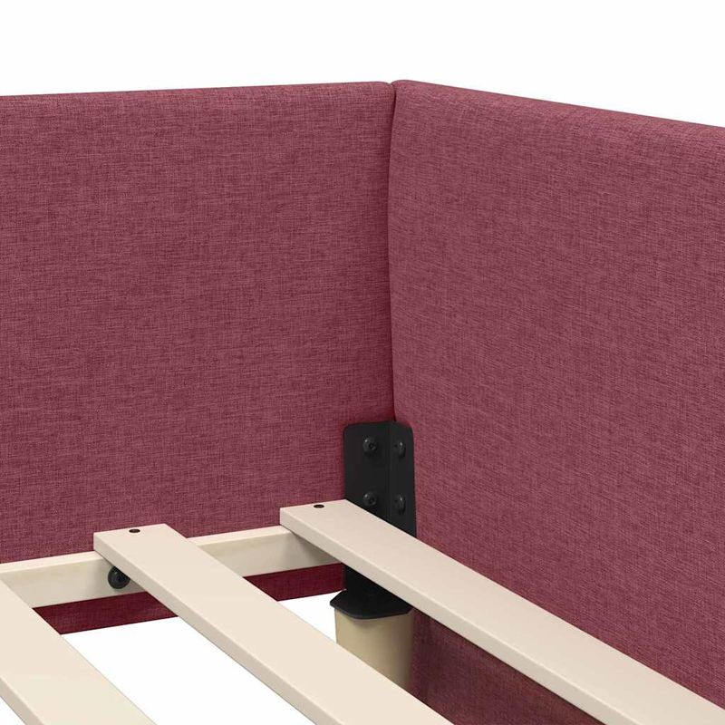 Casa si Gradina - Mobilier - Paturi si accesorii - Paturi - Cadru de pat coltar cu saltea Altele Manual 2 pcs Gri tesatura - Infinity.ro
