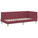 Casa si Gradina - Mobilier - Paturi si accesorii - Paturi - Cadru de pat coltar cu saltea Altele Manual 2 pcs Gri tesatura - Infinity.ro