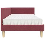 Casa si Gradina - Mobilier - Paturi si accesorii - Paturi - Cadru de pat coltar cu saltea Altele Manual 2 pcs Gri tesatura - Infinity.ro