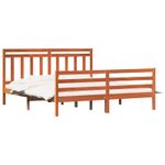 Casa si Gradina - Mobilier - Paturi si accesorii - Paturi - Cadru de pat cu headboard 2 pcs Maroniu cerat 180 x 200 cm - Infinity.ro