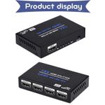 TV, Audio-Video si Foto - Accesorii TV si audio - Splittere si amplificatoare - Splitter HDMI 1x4 4K cu Amplificator Staryon® 1 In 4 Out HDMI - HDMI 1.4b, Suport 3D, Alimentare 5V/2A, Negru - Infinity.ro