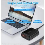 Laptop, Telefoane si Tablete - Telefoane mobile si accesorii - Accesorii Telefoane - Incarcatoare telefoane - Statie de Incarcare USB 120W GaN PRO 6 in 1, 3 USB-C & 3 USB-A, Staryon®, Negru - Infinity.ro