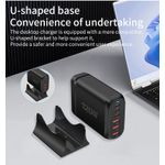 Laptop, Telefoane si Tablete - Telefoane mobile si accesorii - Accesorii Telefoane - Incarcatoare telefoane - Statie de Incarcare USB 120W GaN PRO 6 in 1, 3 USB-C & 3 USB-A, Staryon®, Negru - Infinity.ro