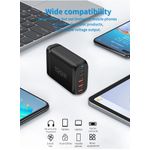 Laptop, Telefoane si Tablete - Telefoane mobile si accesorii - Accesorii Telefoane - Incarcatoare telefoane - Statie de Incarcare USB 120W GaN PRO 6 in 1, 3 USB-C & 3 USB-A, Staryon®, Negru - Infinity.ro