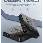 TV, Audio-Video si Foto - Accesorii TV si audio - Splittere si amplificatoare - Splitter HDMI 1x2 4K cu Amplificator Staryon® 1 In 2 Out HDMI - Suporta pana la 1080P/60Hz, HDCP 1.4, Suport 3D, Negru - Infinity.ro