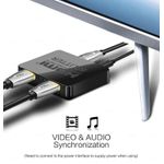 TV, Audio-Video si Foto - Accesorii TV si audio - Splittere si amplificatoare - Splitter HDMI 1x2 4K cu Amplificator Staryon® 1 In 2 Out HDMI - Suporta pana la 1080P/60Hz, HDCP 1.4, Suport 3D, Negru - Infinity.ro