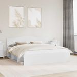 Casa si Gradina - Mobilier - Paturi si accesorii - Paturi - Cadru de pat cu headboard Alb 180 x 200 cm Lemn de pin masiv - Infinity.ro