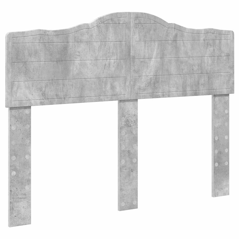 Casa si Gradina - Mobilier - Paturi si accesorii - Paturi - Cadru de pat cu headboard Beton 120 x 200 cm Lemn de pin masiv - Infinity.ro