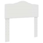Casa si Gradina - Mobilier - Paturi si accesorii - Paturi - Cadru de pat cu headboard Alb 75 x 190 cm Lemn de pin masiv - Infinity.ro