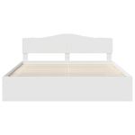 Casa si Gradina - Mobilier - Paturi si accesorii - Paturi - Cadru de pat cu headboard Alb 180 x 200 cm Lemn de pin masiv - Infinity.ro