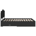 Casa si Gradina - Mobilier - Paturi si accesorii - Paturi - Cadru de pat cu headboard Negru 140 x 190 cm Lemn compozit - Infinity.ro