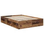 Casa si Gradina - Mobilier - Paturi si accesorii - Paturi - Cadru de pat cu headboard Lemn vechi 140 x 190 cm Lemn compozit - Infinity.ro