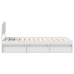 Casa si Gradina - Mobilier - Paturi si accesorii - Paturi - Cadru de pat cu headboard Alb 75 x 190 cm Lemn de pin masiv - Infinity.ro