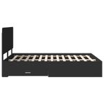 Casa si Gradina - Mobilier - Paturi si accesorii - Paturi - Cadru de pat cu headboard Negru 160 x 200 cm Lemn compozit - Infinity.ro