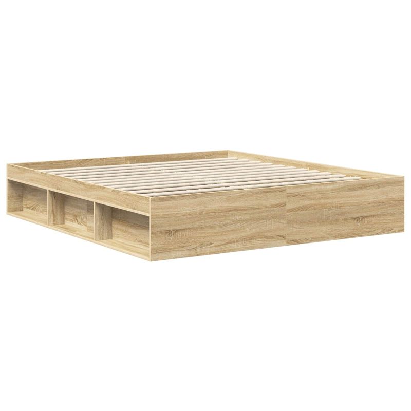 Casa si Gradina - Mobilier - Paturi si accesorii - Paturi - Cadru de pat cu headboard Sonoma 180 x 200 cm Lemn de pin masiv - Infinity.ro