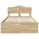 Casa si Gradina - Mobilier - Paturi si accesorii - Paturi - Cadru de pat cu headboard Sonoma 120 x 200 cm Lemn de pin masiv - Infinity.ro