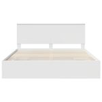 Casa si Gradina - Mobilier - Paturi si accesorii - Paturi - Cadru de pat cu sertar Alb 180 x 200 cm Lemn Ingineresc - Infinity.ro