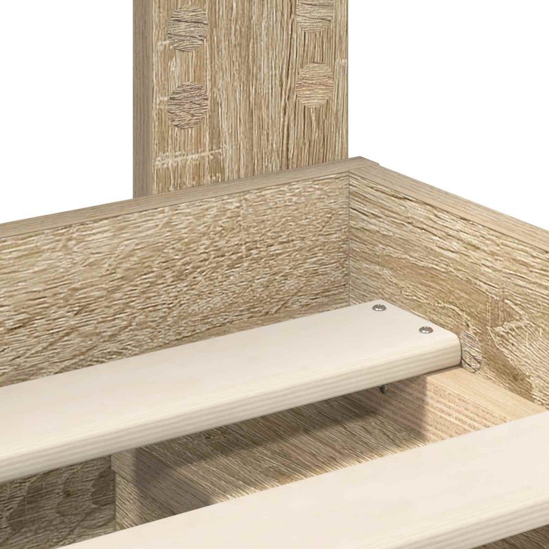 Casa si Gradina - Mobilier - Paturi si accesorii - Paturi - Cadru de pat cu headboard Sonoma 120 x 200 cm Lemn de pin masiv - Infinity.ro