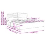 Casa si Gradina - Mobilier - Paturi si accesorii - Paturi - Cadru de pat cu headboard Alb 200 x 200 cm Lemn de pin masiv - Infinity.ro