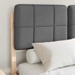 Casa si Gradina - Mobilier - Paturi si accesorii - Paturi - Cadru de pat cu tablie tapitata Gri inchis 120 x 200 cm - Infinity.ro