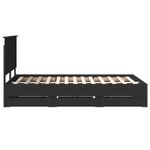 Casa si Gradina - Mobilier - Paturi si accesorii - Paturi - Cadru de pat cu sertar Negru 120 x 200 cm Lemn Ingineresc - Infinity.ro
